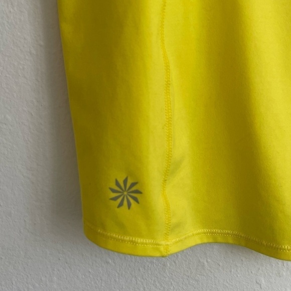 ATHLETA YELLOW REFLECTIVE RUNNING TANK - Picture 2 of 8